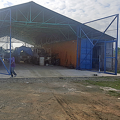 Completed Gates at the front