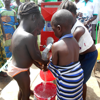 Children enjoying Safe, Cold Water!