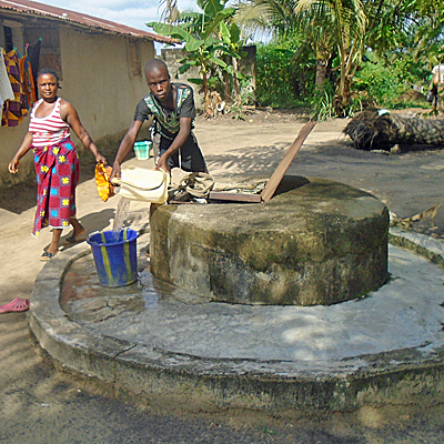 Old Water Source - Dry in Hot Season