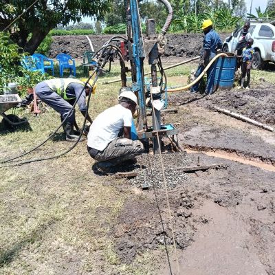 Well construction in progress
