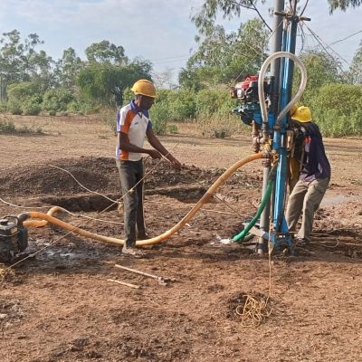 Well construction in progress