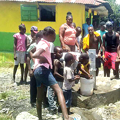 Children Around New Pump