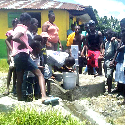 Drinking from New Handpump