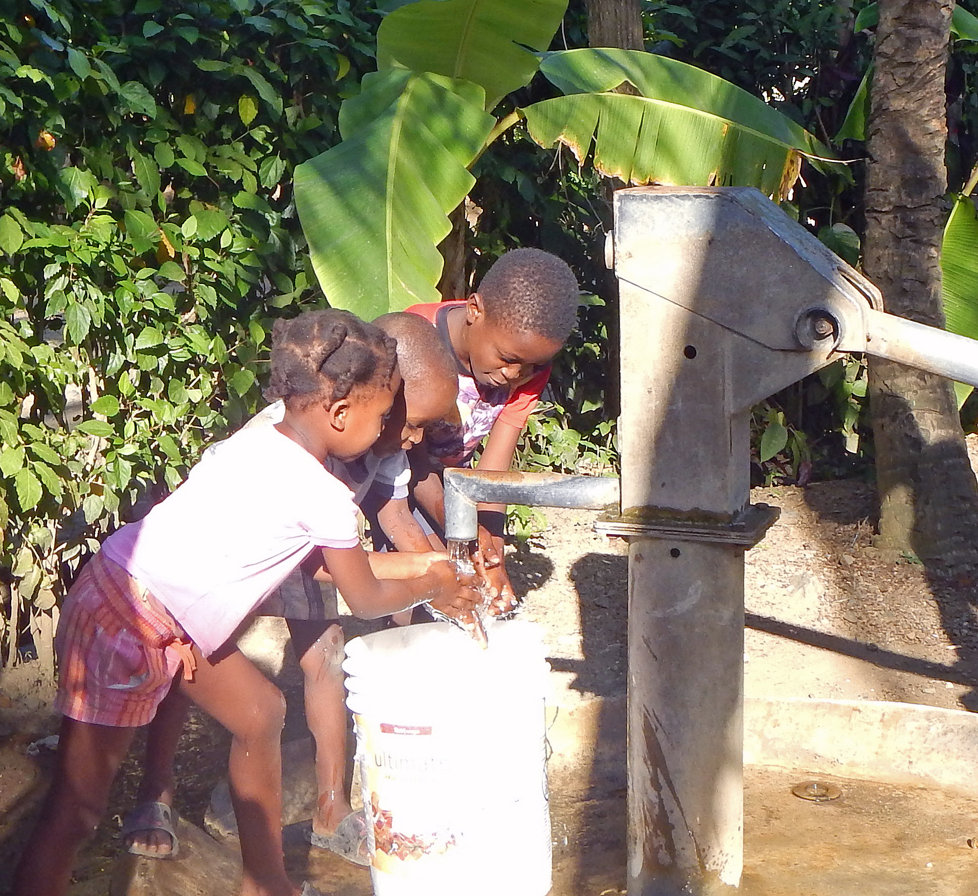Children enjoying the fresh safe water!