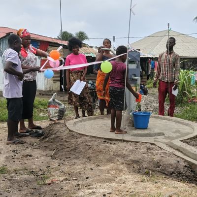 Grateful villagers