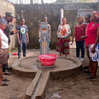 Grateful villagers