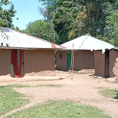 Villagers' homes in Wasanga Nyangoto community
