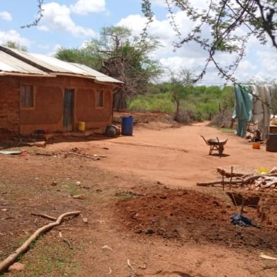 A villager's home in Kanyunga community