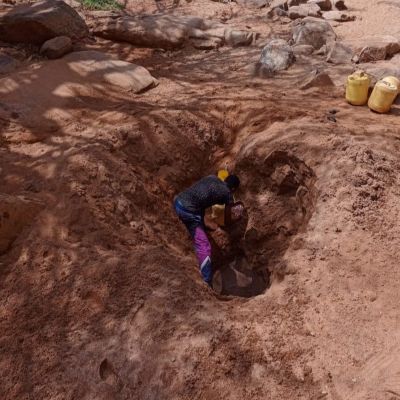 Community's old water source 