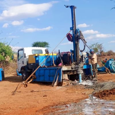 Well construction in progress 