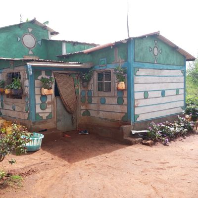 A view of a villager's home in  Kang'ethya community