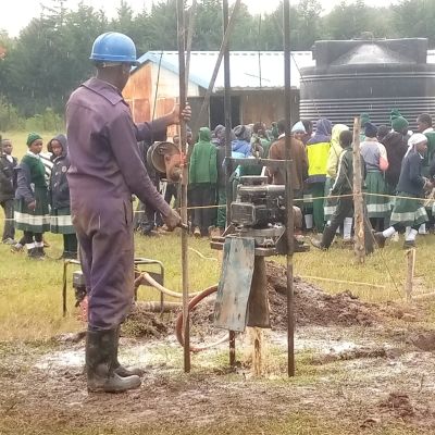 Well construction in progress 