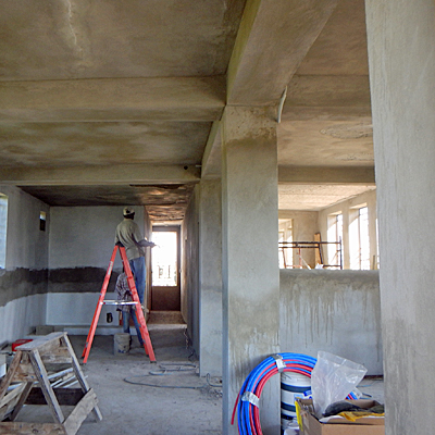 Construction of first floor