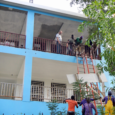 Gingerly lifting stone countertops for 2nd story kitchen