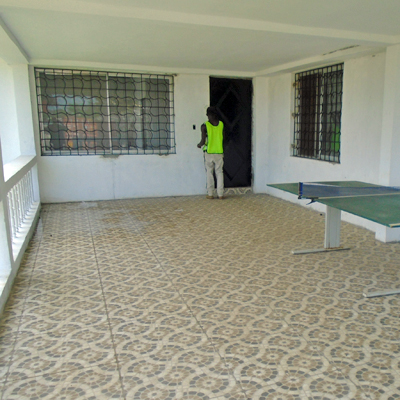 New Front Porch and security barred windows and steel door