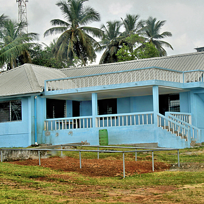 Front of newly restored Buildilng