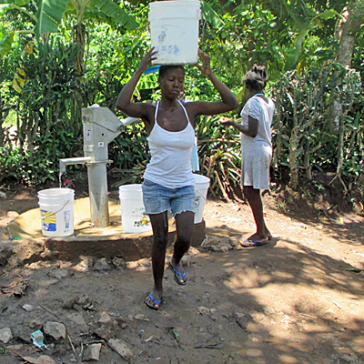 Drawing Water from new Well