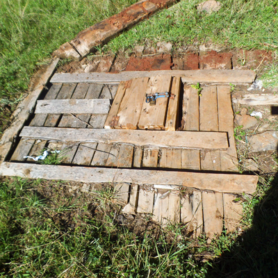 Old water source when pump was broken