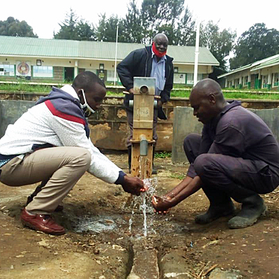 Completed repair with Safe water flowing freely