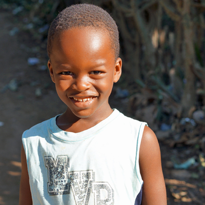 One of the village children