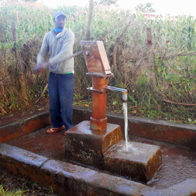Safe water flowing again from fixed pump