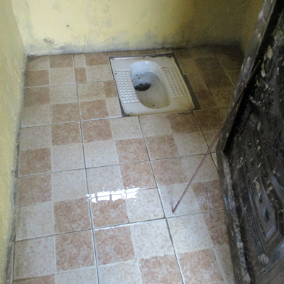 Interior of washroom