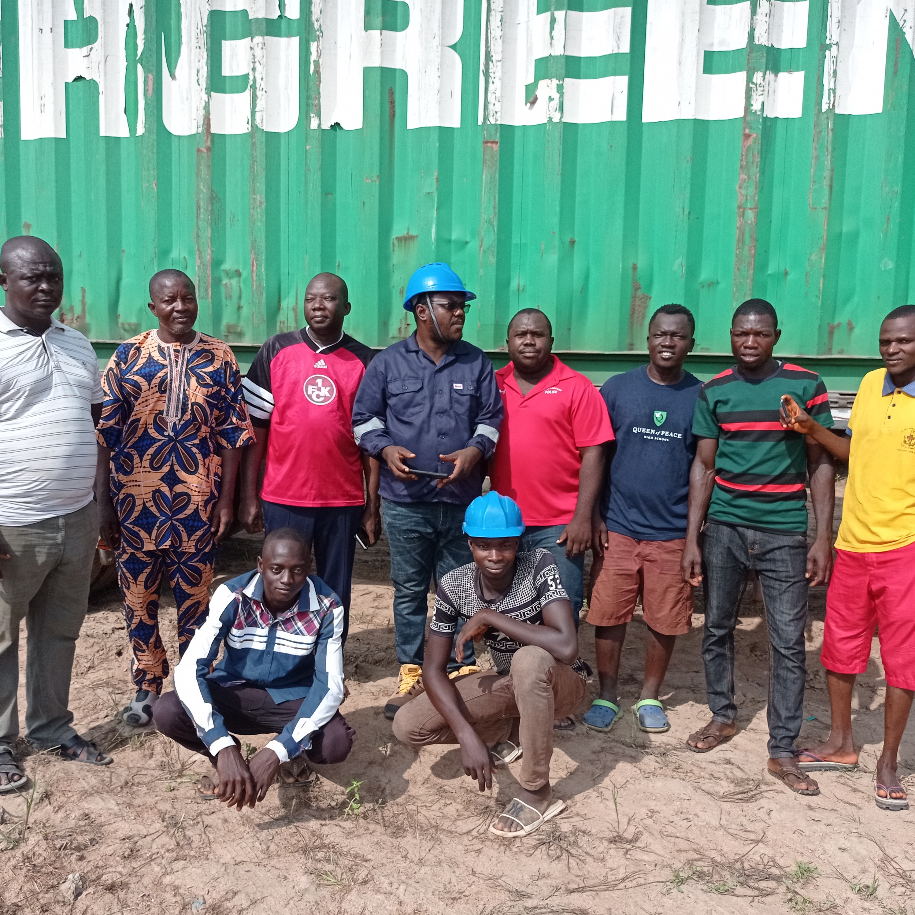 Nigeria team, excited with shipment