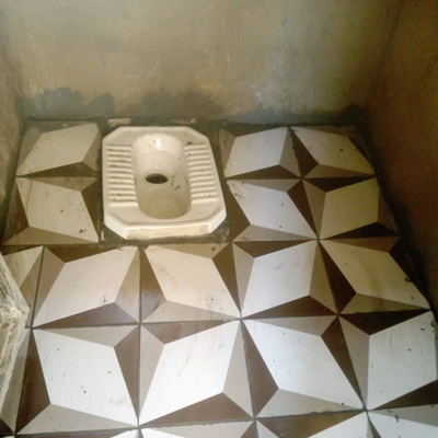 Interior of latrine