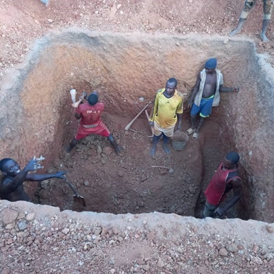 Digging Large pit