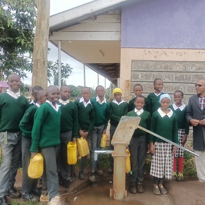 Students at Mikeu primary School