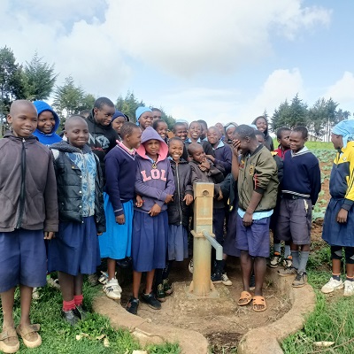 Happy students at Dagorreti Nyakinyua  Primary School 