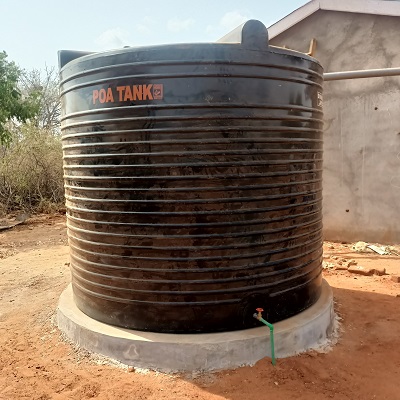 Rianwater catchment system at Nguuni Primary School