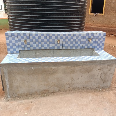Handwashing station at Kavuti Primary School