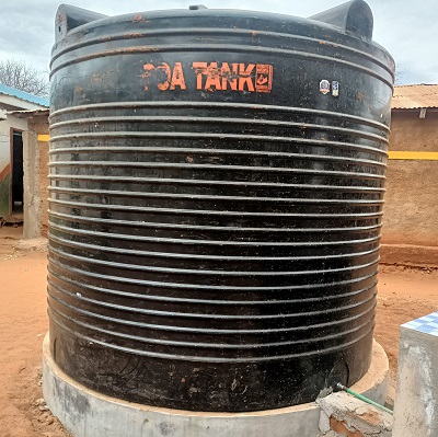 Rainwater catchment system at Kavuti Primary School