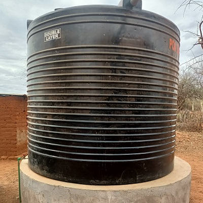 Rainwater catchment system at Kyambu Primary School