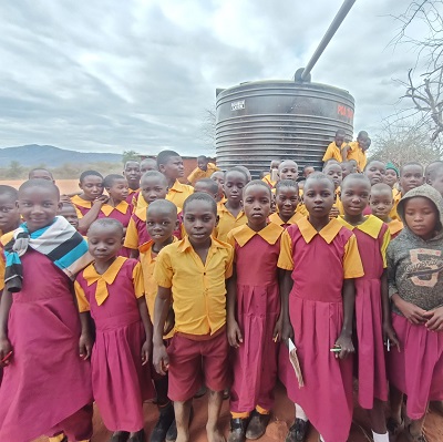 Students at Kyambu Primary School