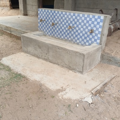 Handwashing station at Ngueni Primary School 