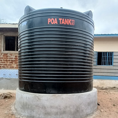 Rainwater catchment system at Kalesi Primary School