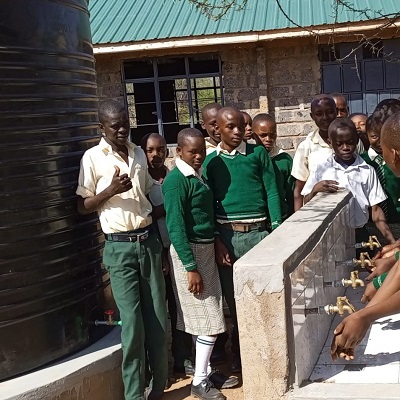 Students at at Ngiluni Mbuvu Primary School