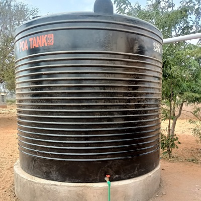 Rainwater catchment system at Mboti Primary School 
