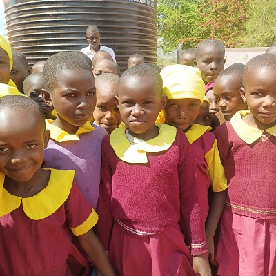 Students at at Kyaangu Primary School 