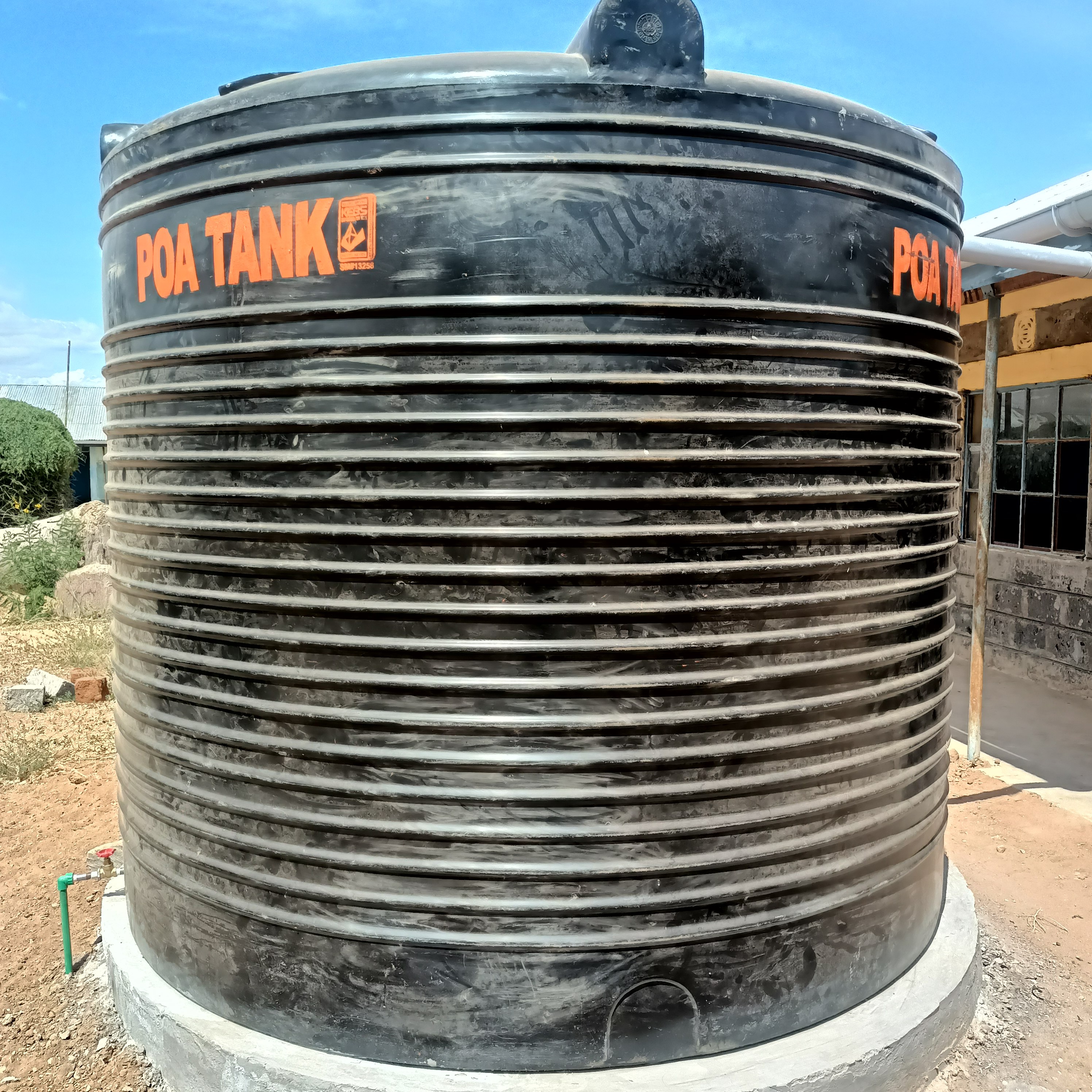 Rainwater catchment system at Kavisu Secondary School 