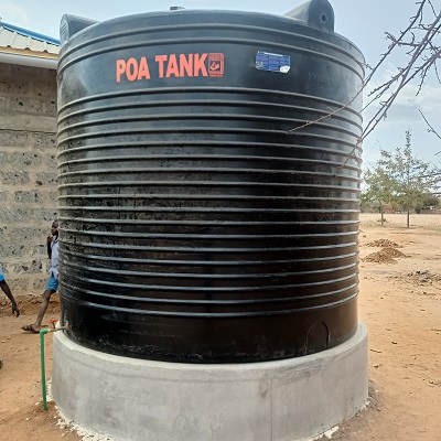Rainwater catchment system at Kyalamoko Primary School 