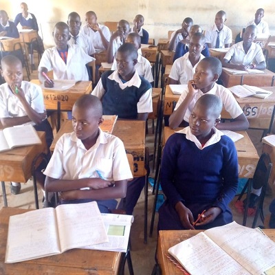 Health and Hygiene Training participants at Nyaani Secondary School