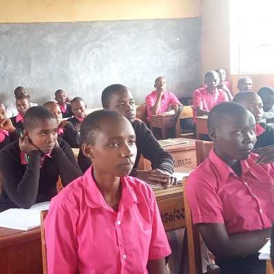 Health and Hygiene Training Participants at Ndiamumo Secondary School