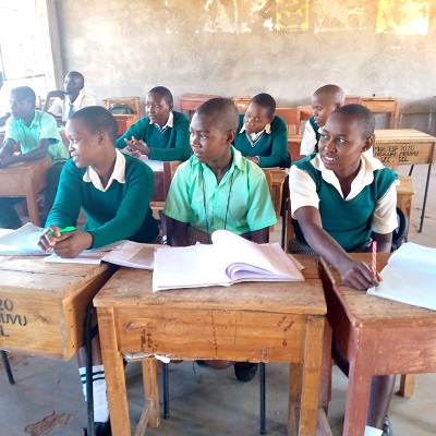 Health and Hygiene Training Participants at Ngiluni Mbuvu  Secondary School