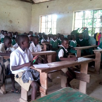 Health and Hygiene Training Participants at Mwambu Primary School