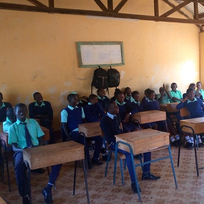 Health and Hygiene Training participants at Kivou Secondary School