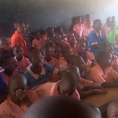 Health and Hygiene Training participants at Kavisu Primary School 