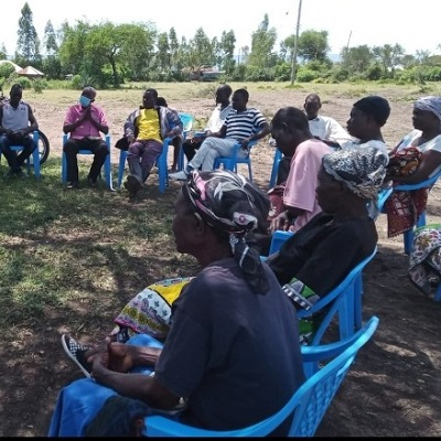 Health and Hygiene Training participants in Kangombe village
